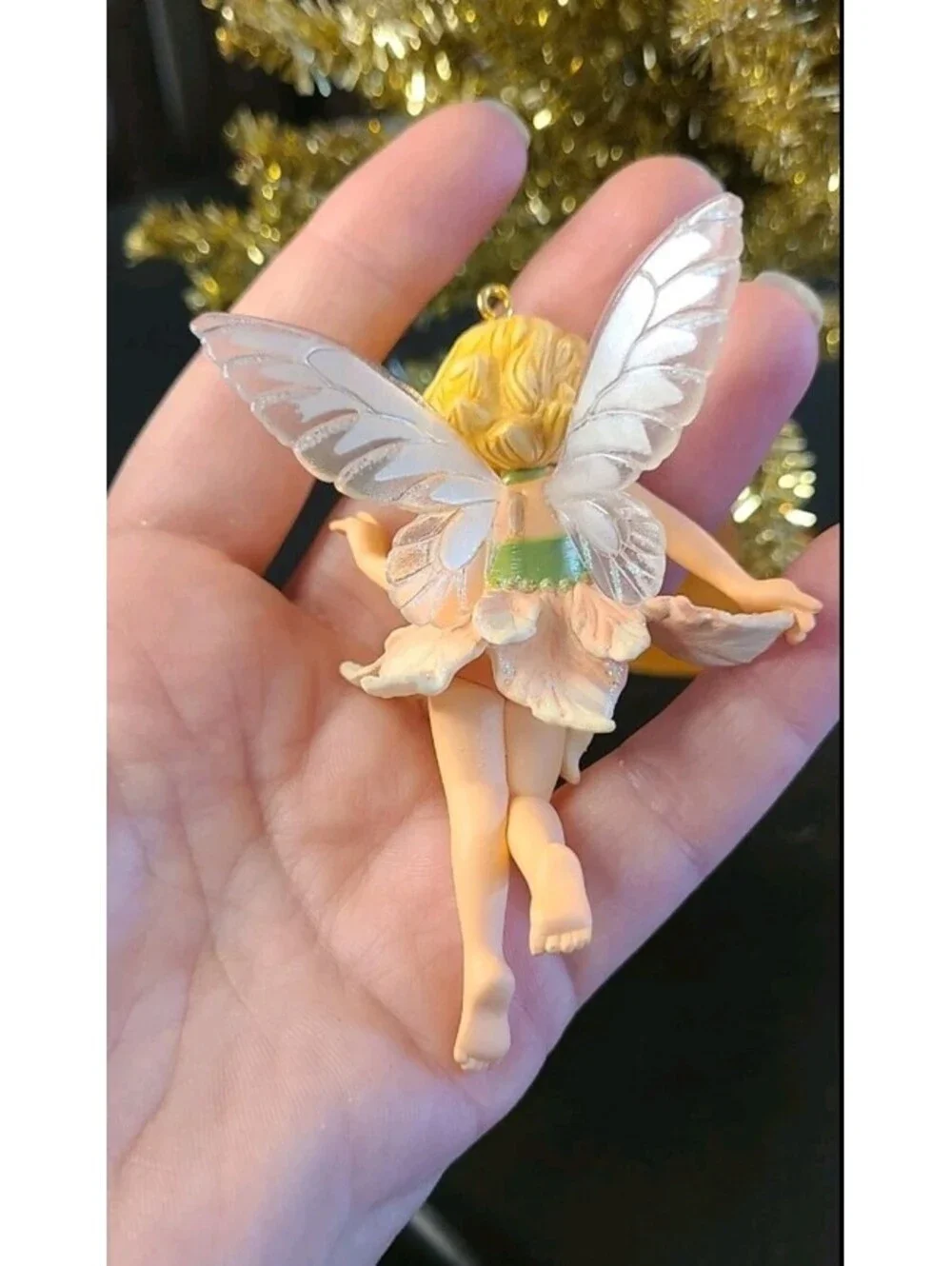 Hallmark 2007 Poinsettia Fairy Repaint Limited Edition Limited Quantity Ornament